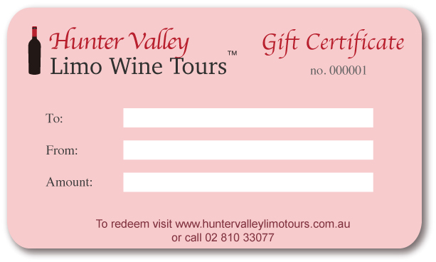 Swan Valley wine tour gift voucher